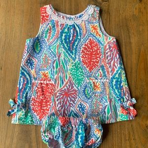 Lilly Pulitzer Multi Let Minnow Shift 12-18m